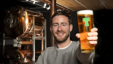 To communicate its investment, Tennent's will be lighting the famous “big red T” in the signage of its Wellpark site in green, and using the green logo on a line of limited-edition pint glasses. Image: Tennent's.